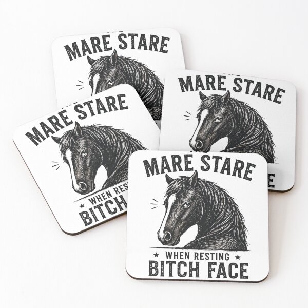 Item preview, Horse Lover Quote Mare Stare Funny Equestrian Humor Shirt designed and sold by justinhmorton.