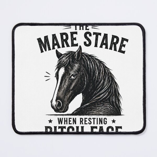 Item preview, Horse Lover Quote Mare Stare Funny Equestrian Humor Shirt designed and sold by justinhmorton.