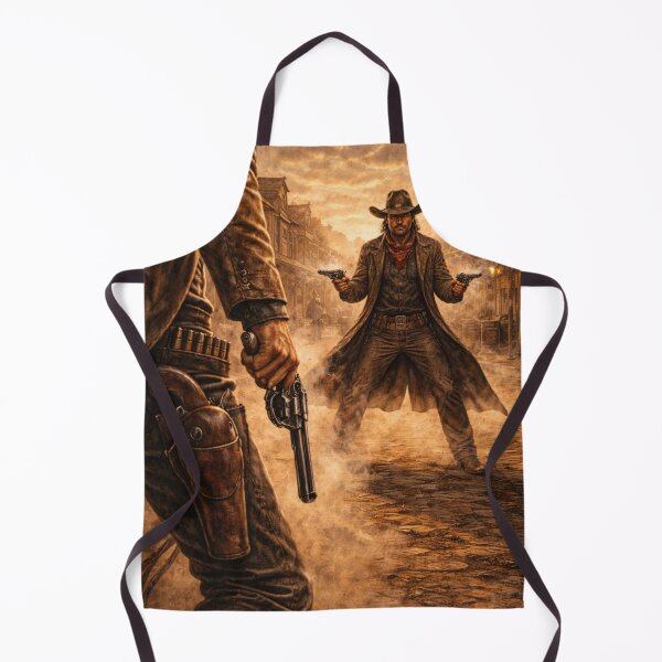 Item preview, Wild West Gunfight – Cowboy Duel Showdown Western Scene designed and sold by QuarterHorseArt by Just my Studio.