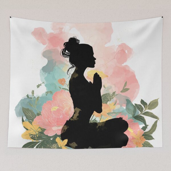Item preview, Zen Yoga & Floral Mandala: Inner Harmony designed and sold by montaodujour.