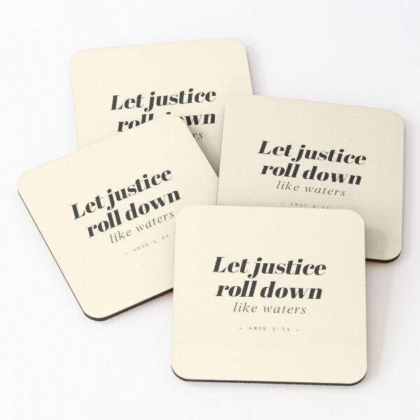 Item preview, Let Justice Roll Down Like Waters – Amos 5:24 Minimalist Scripture Design designed and sold by Alt Christian.