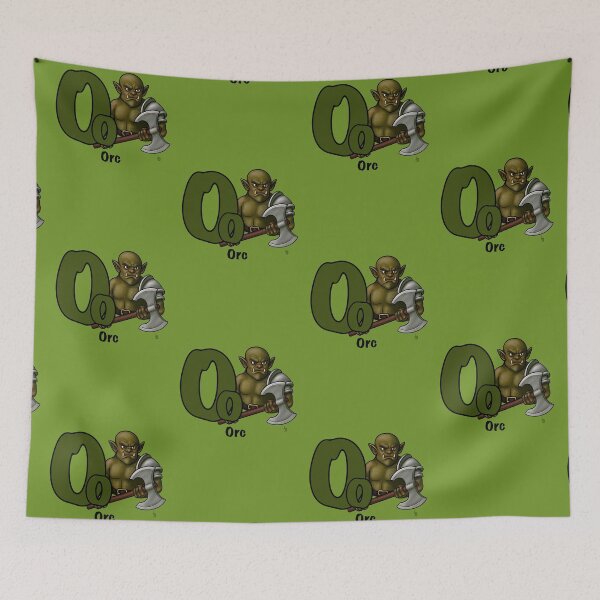 Item preview, O is for Orc – D&D Alphabet designed and sold by AnneOther.