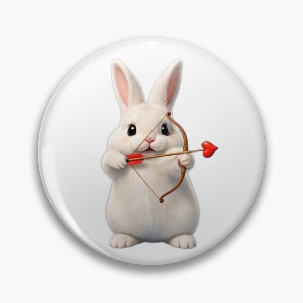Item preview, Cute Cupid Bunny with Bow and Heart Arrow - Romantic Kawaii Rabbit designed and sold by lovelistivkaa.
