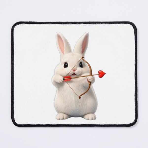 Item preview, Cute Cupid Bunny with Bow and Heart Arrow - Romantic Kawaii Rabbit designed and sold by lovelistivkaa.