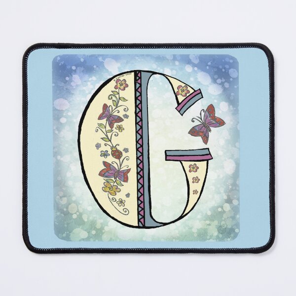 Item preview, Floral letter G Monogram designed and sold by artmuvz.