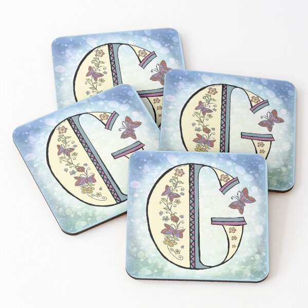 Item preview, Floral letter G Monogram designed and sold by artmuvz.
