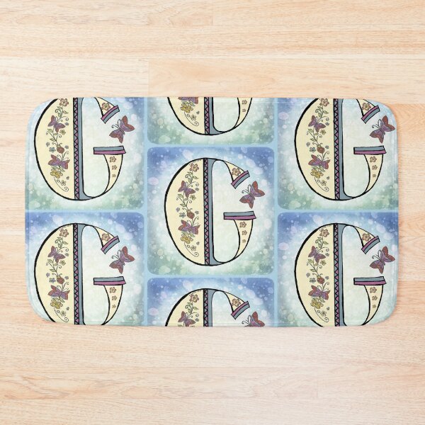 Item preview, Floral letter G Monogram designed and sold by artmuvz.