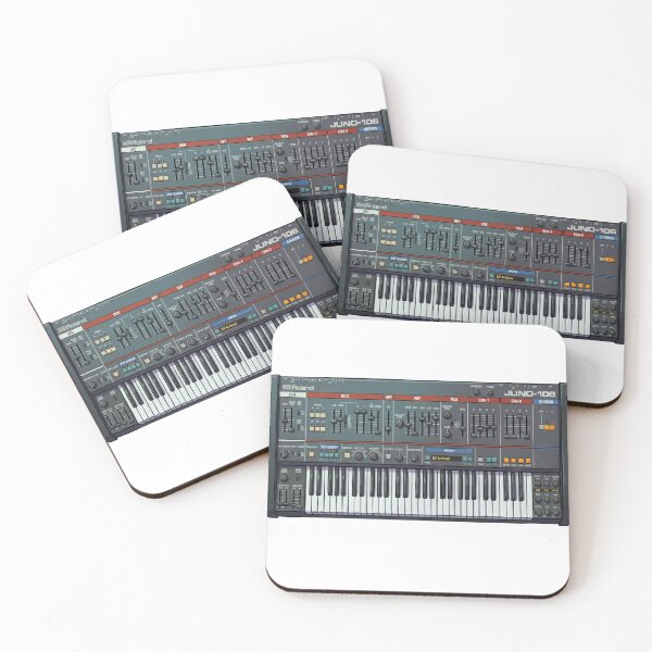 Item preview, Roland Juno-106 Analog Polyphonic Synth Illustration designed and sold by motionbymarco.