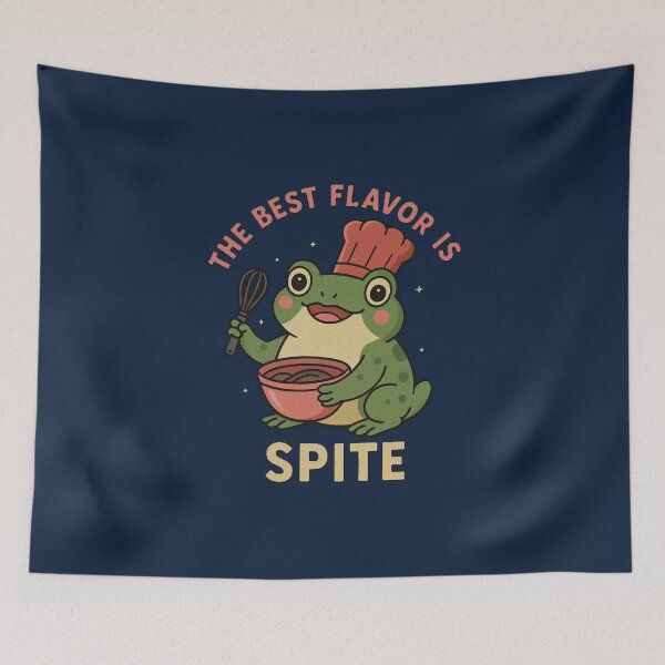 Item preview, The Best Flavor Is Spite Frog Chef – Cute Dark Humor Cooking Aesthetic Design designed and sold by Negisandeep studio.
