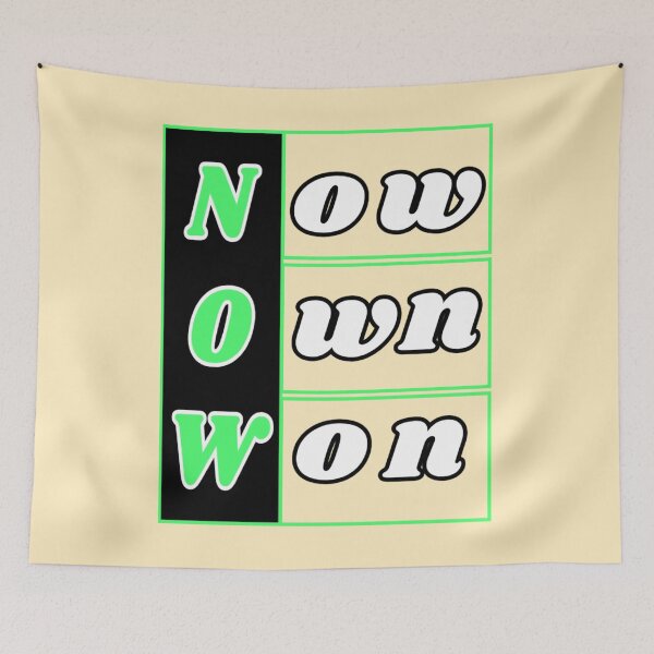 Item preview, Now Won Abstract Grid Typography Motivation Design designed and sold by PixelParinda.