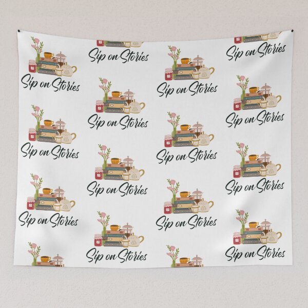 Item preview, Sip on Stories Cozy Cottagecore Bookshop designed and sold by blueskycreative.