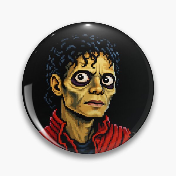 Item preview, MJ Pixelated portrait in retro style designed and sold by Imprearte.