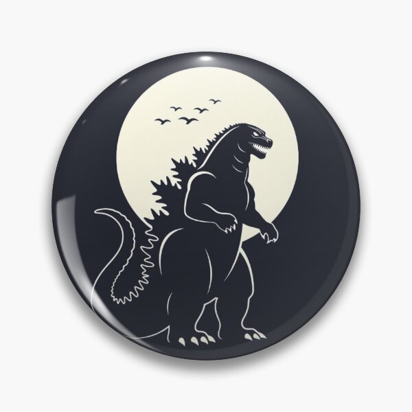 Item preview, Godzilla Moon Silhouette | Minimalist Japandi Wall Art designed and sold by Syrupulse.