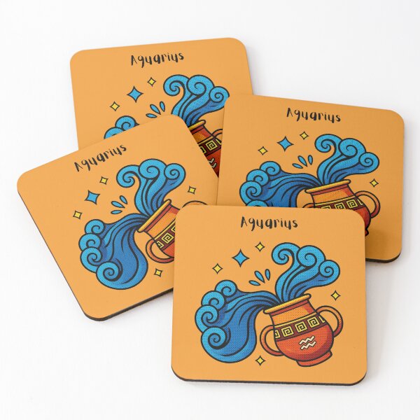 Item preview, Aquarius Zodiac Sign Water Bearer Pop Art Illustration designed and sold by SolutionsArt.