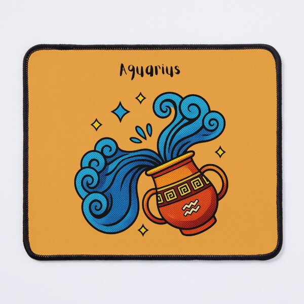 Item preview, Aquarius Zodiac Sign Water Bearer Pop Art Illustration designed and sold by SolutionsArt.