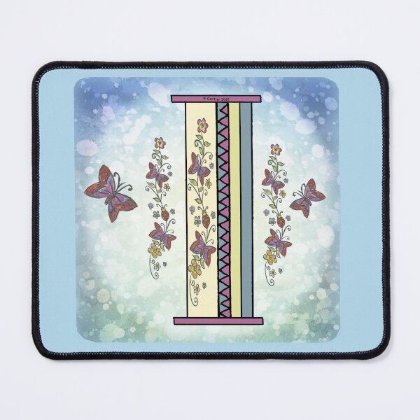 Item preview, Floral letter I Monogram designed and sold by artmuvz.