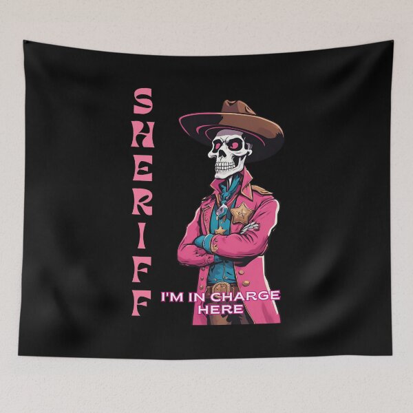 Item preview, skull sheriff- I am in charge here designed and sold by wildforcedesign.