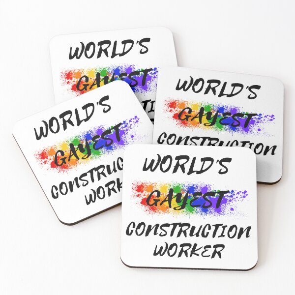 Item preview, World's Gayest Construction Worker designed and sold by LuckyKermit.