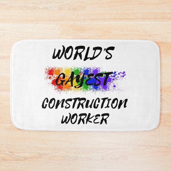 Item preview, World's Gayest Construction Worker designed and sold by LuckyKermit.