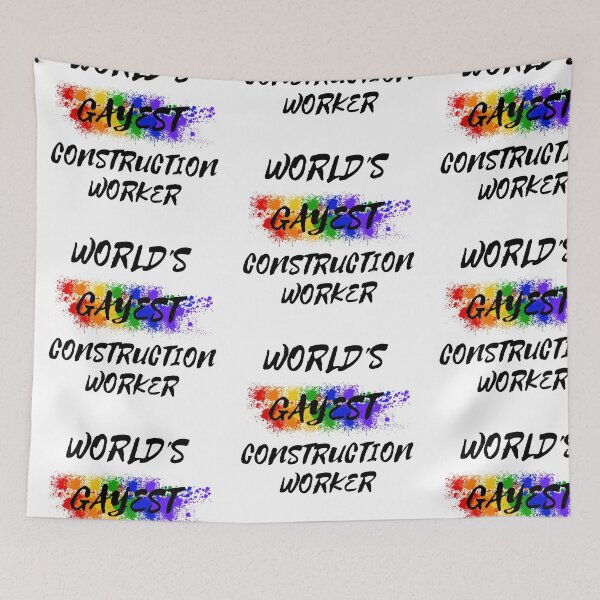Item preview, World's Gayest Construction Worker designed and sold by LuckyKermit.