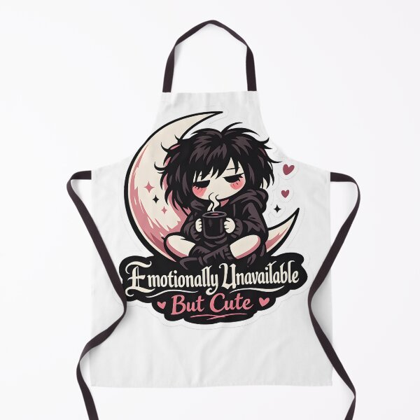 Item preview, Emotionally Unavailable But Cute Soft Goth Stickgirl Cozy Dark Academia Aesthetic designed and sold by StickyGuys.