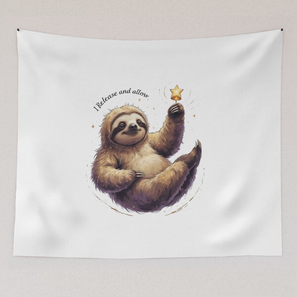 Item preview, I Release And Allow Cute Sloth Woodland Animal Nursery Gift designed and sold by AQUILAKREO.