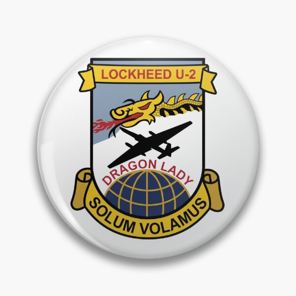 Artikelvorschau, Lockheed U-2 Dragon Lady Solum Volamus Militärluftfahrt-Aufnäher entworfen und verkauft von CharlieDesings.