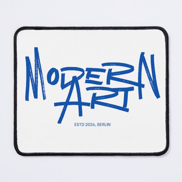 Item preview, MODERN ART Berlin ESTD 2026 Handwritten Script Logo Design designed and sold by Palettd.