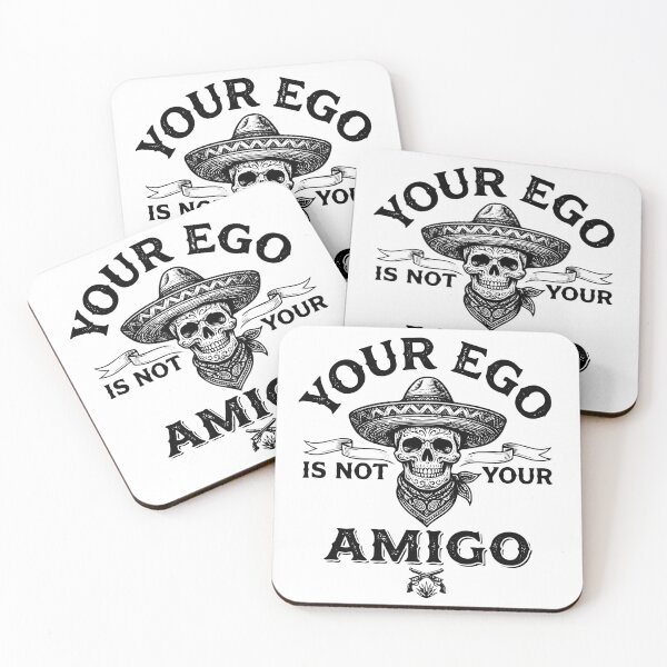 Item preview, Your Ego is Not Your Amigo - Vintage Stoic Skull & Sombrero Streetwear designed and sold by LoFi-OG.