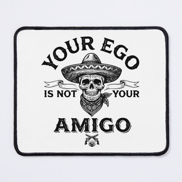 Item preview, Your Ego is Not Your Amigo - Vintage Stoic Skull & Sombrero Streetwear designed and sold by LoFi-OG.