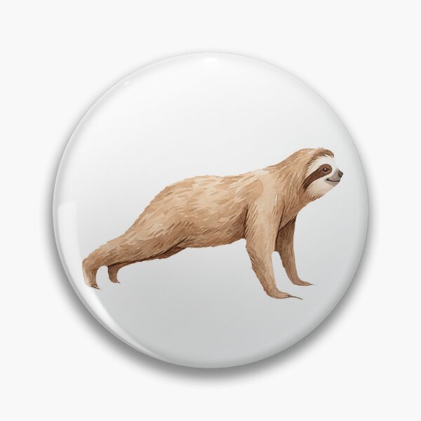 Item preview, Sloth Yoga Pose #06: Steady Plank Pose designed and sold by Quiet Joy Studio.