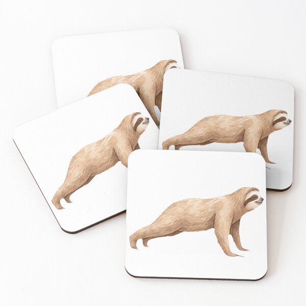 Item preview, Sloth Yoga Pose #06: Steady Plank Pose designed and sold by Quiet Joy Studio.