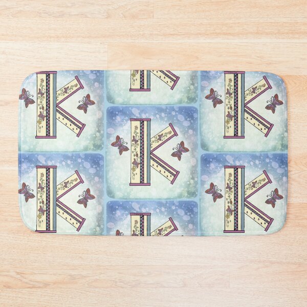 Item preview, Floral letter K Monogram designed and sold by artmuvz.