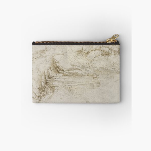 Item preview, A Hillside with Stratified Rock by Leonardo da Vinci Renaissance Landscape Drawing Art Print designed and sold by artofuniverse.