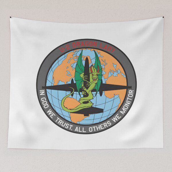 Item preview, U-2 Dragon Lady "In God We Trust, All Others We Monitor" Military Patch designed and sold by CharlieDesings.