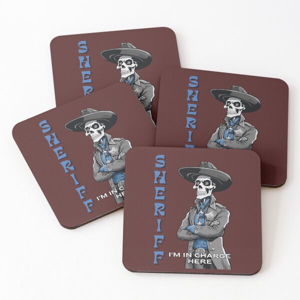 Item preview, skull sheriff- I am in charge here designed and sold by wildforcedesign.