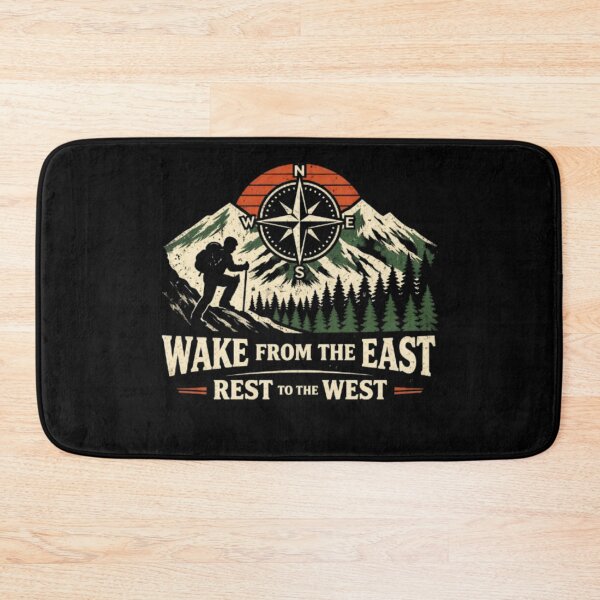 Item preview, Wake from the East rest to the West - vintage hiking t-shirt designed and sold by Obiechefu.
