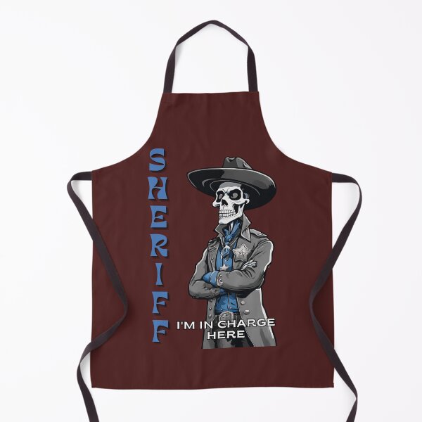 Item preview, skull sheriff- I am in charge here designed and sold by wildforcedesign.