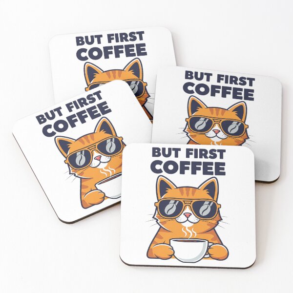 Item preview, Funny Cute Cat Lover Coffee designed and sold by CutOutIdols.