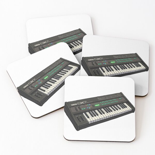 Item preview, Yamaha DX7 Digital FM Synthesizer Retro Illustration designed and sold by motionbymarco.