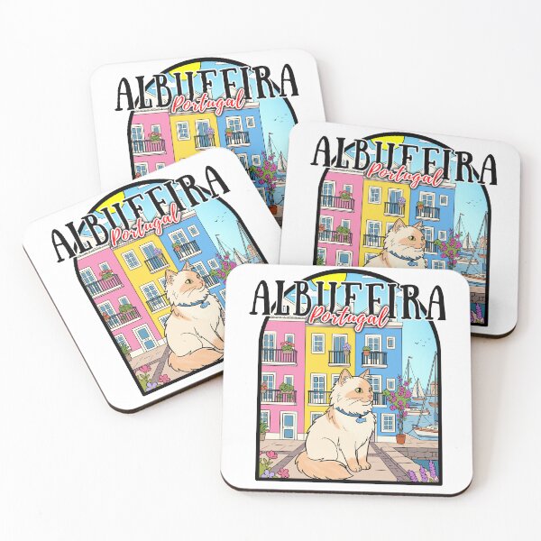 Item preview, Albufeira Portugal Old Town Travel Cat Illustration designed and sold by Blupunk.