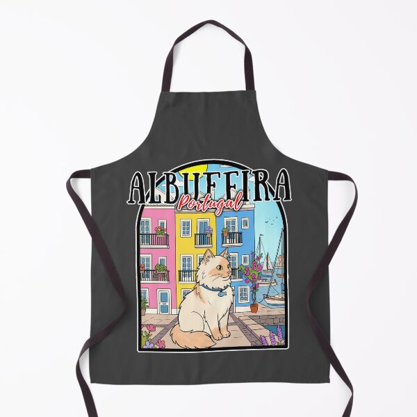 Item preview, Albufeira Portugal Old Town Travel Cat Illustration designed and sold by Blupunk.