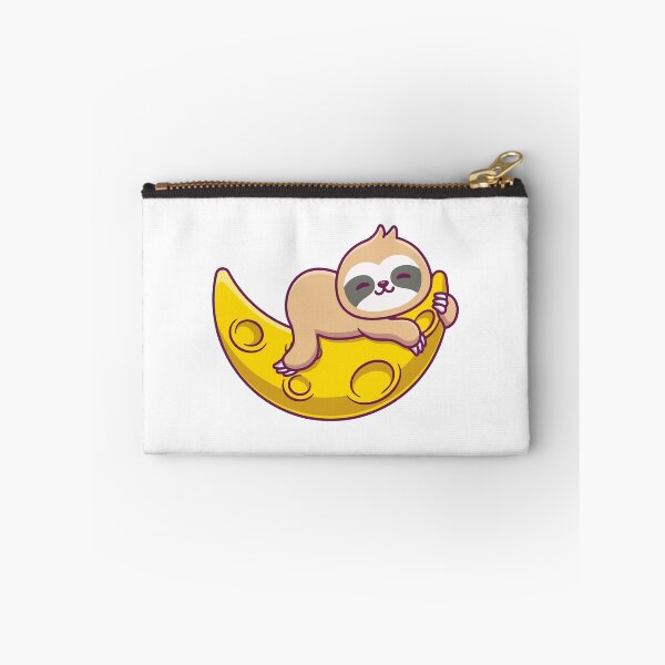 Item preview, Cute Sleepy Sloth Hugging the Moon designed and sold by shalbmv.