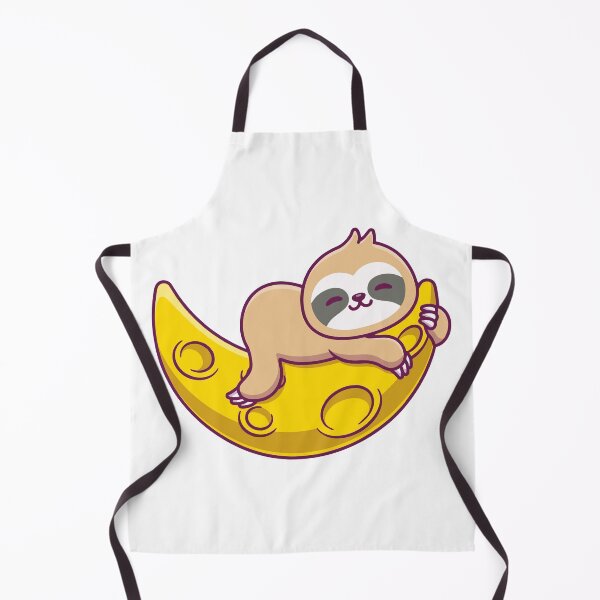 Item preview, Cute Sleepy Sloth Hugging the Moon designed and sold by shalbmv.