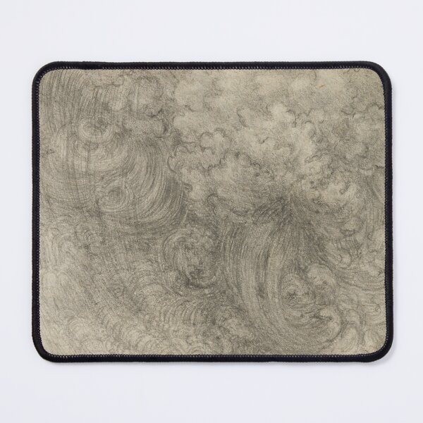 Item preview, A Deluge by Leonardo da Vinci Abstract Renaissance Storm Drawing Art Print designed and sold by artofuniverse.