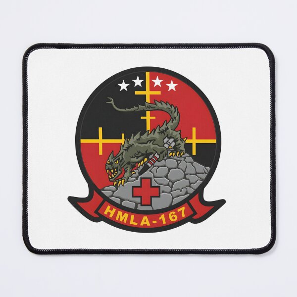 Item preview, HMLA-167 Warriors Marine Light Attack Helicopter Squadron Patch designed and sold by CharlieDesings.