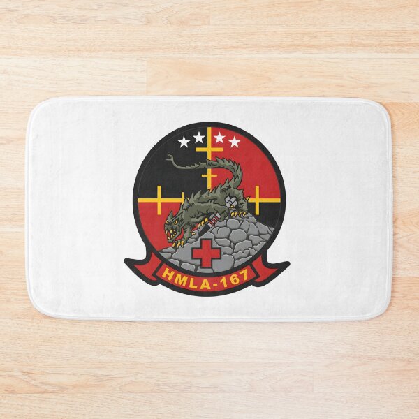 Item preview, HMLA-167 Warriors Marine Light Attack Helicopter Squadron Patch designed and sold by CharlieDesings.