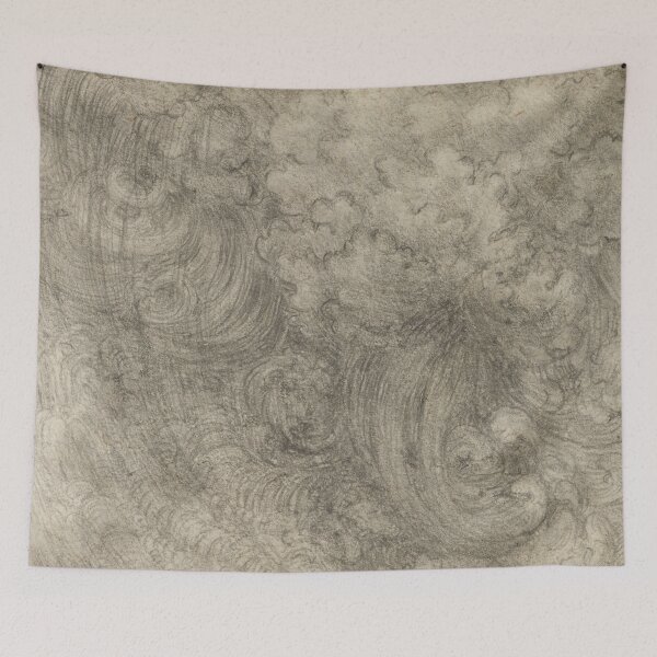 Item preview, A Deluge by Leonardo da Vinci Abstract Renaissance Storm Drawing Art Print designed and sold by artofuniverse.
