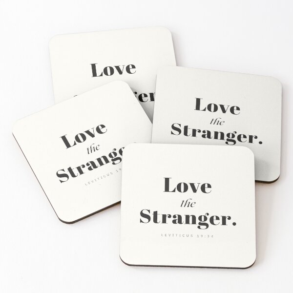 Item preview, Love the Stranger – Leviticus 19:34 Minimalist Scripture Design designed and sold by Alt Christian.