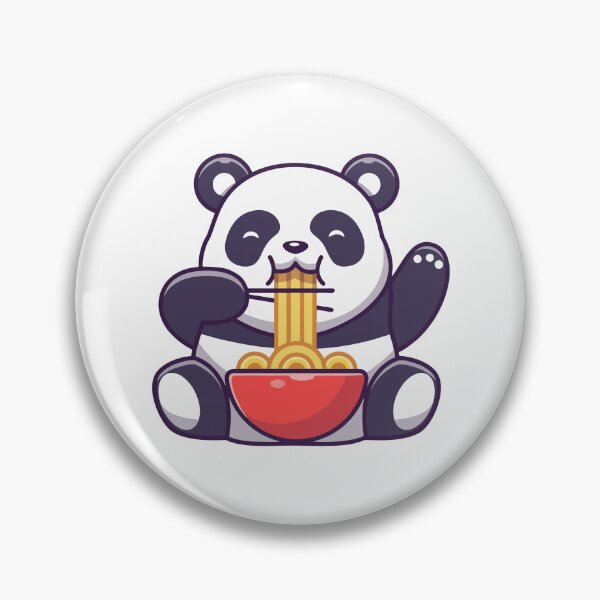 Item preview, Cute Kawaii Panda Eating Delicious Ramen Noodles designed and sold by shalbmv.